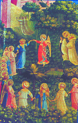 O detalhe de O Juízo Universal, de Fra Angelico. Reproduções/Revista USP