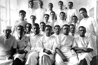 Alunos da Liga de Sífilis em 1938