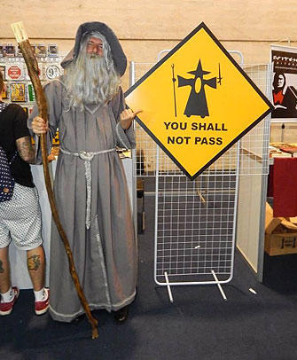 Gandalf, ou melhor, Wolfgang, na Comic Con Experience
